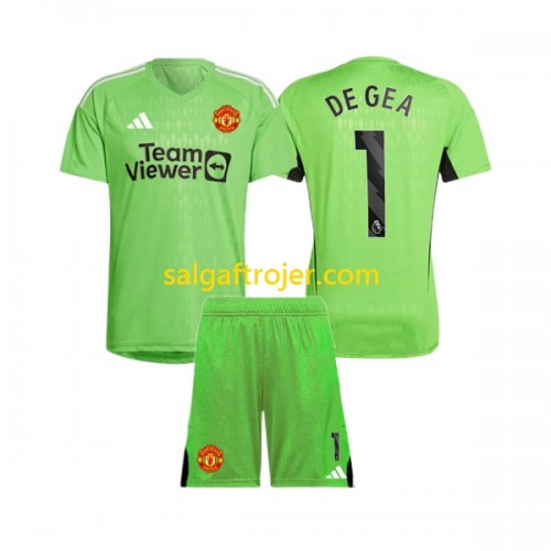 Manchester United De Gea 1 Fodboldtrøjer Målmand Børn Hjemmebanesæt 2023/24 Kort ærmer Manchester United De Gea 1 Fodboldtrøjer Målmand Børn Hjemmebanesæt 2023/24 Kort ærmer